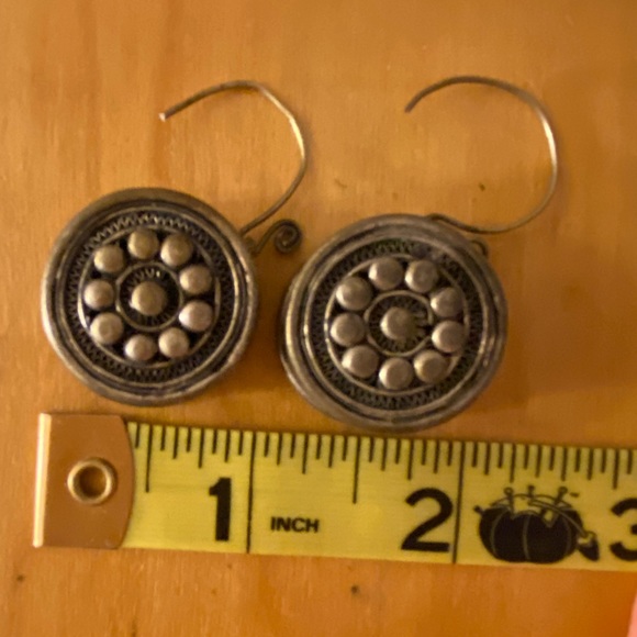 Unique Tribal Gauge Earrings Silver Handmade - Picture 9 of 10